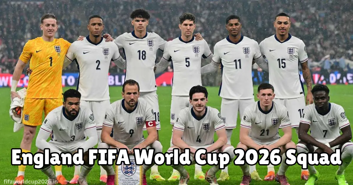 England FIFA World Cup 2026 Team Squad
